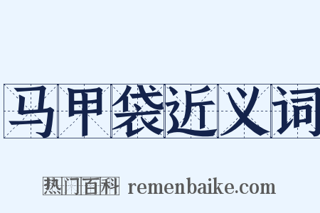 马甲袋近义词是什么意思的图片